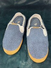 Women  s Acorn Fleece And Leather Slippers Size 6.5-7.5