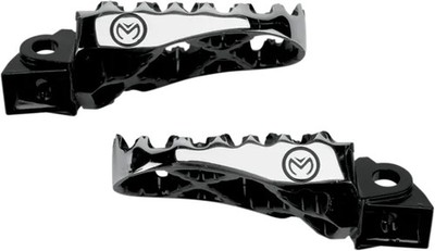 Moose Black SS Hybrid Footpeg Pair Suzuki RM100 03-04