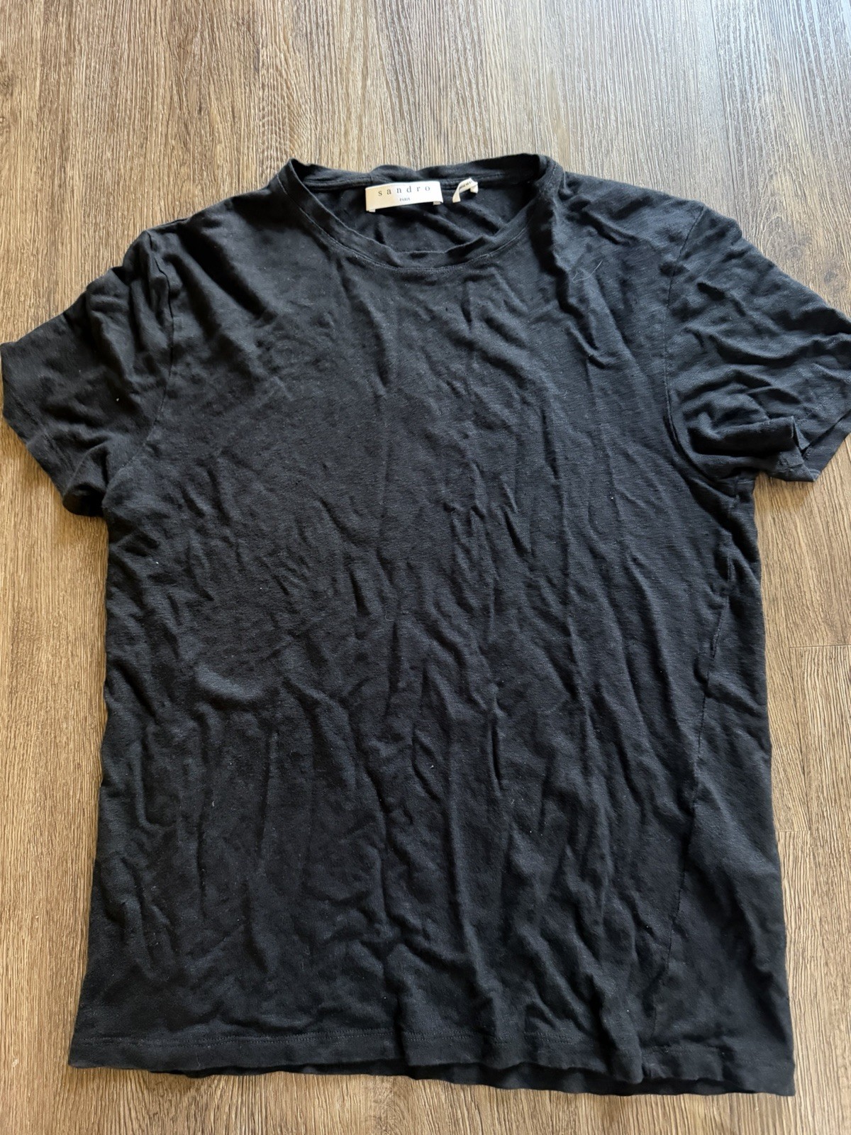 Sandro Paris  Solid Short Sleeve (Measurements In… - image 1