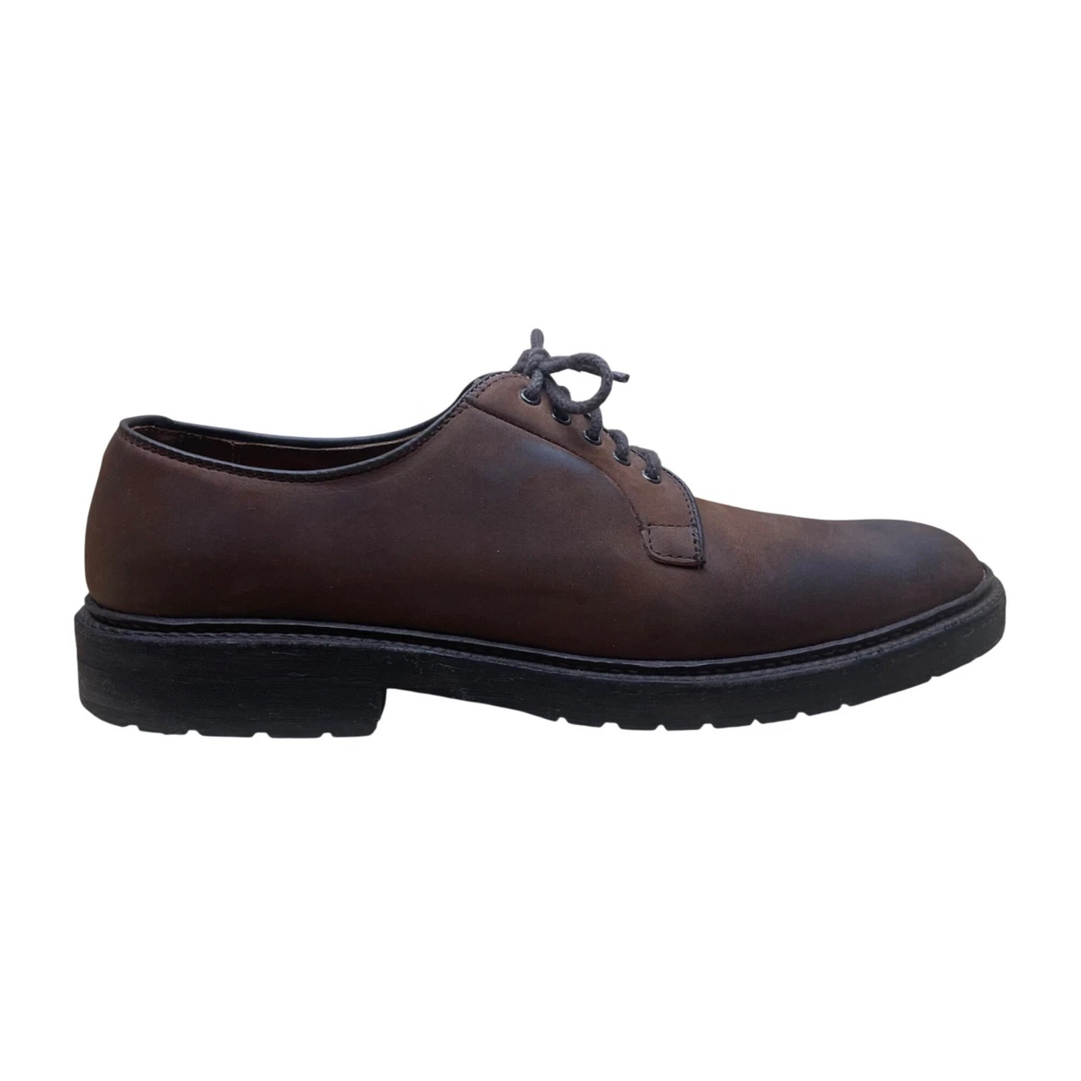 Alden Men’s Brown Genuine Leather Goodyear Welted Sole Lace Up Oxfords Size 12 Alden 9432S | Buy Alden Plain Toe Bluchers in Brown  main image 3