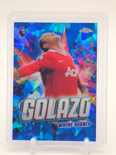 WAYNE ROONEY 2025-26 TOPPS CHROME GOLAZO SOCCER SAPPHIRE #GZ-11 UNITED Q2723