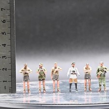 Sanrong 1/72 German African Army With Rommel 6 Soliders Group Model