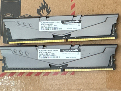 TeamGroup T-Force Vulcan 16GB (2x8GB) RAM DDR4 3600MHz CL18 TLZGD48G3600HC18JBK