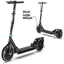 Kick Scooter for Ages 6+ Kid, Teens Adults Foldable Lightweight Max Load 300 LBS