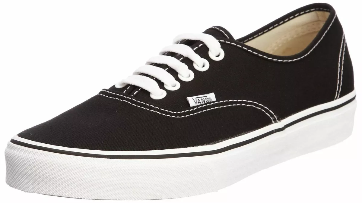 Vans black authentic trainers hotsell