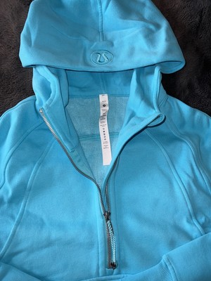 NWOT Lululemon Half Zip Scuba Hoodie Electric Turquoise Size XS/S | eBay