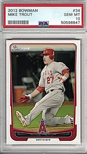 Mike Trout 2012 Bowman #34 PSA 10 GEM MINT