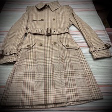 Express Plaid Trench Coat - Xs - Never Worn