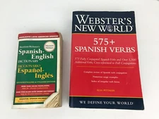 Webster English Spanish Dictionary Translation Paperback Travel Education Lot 2