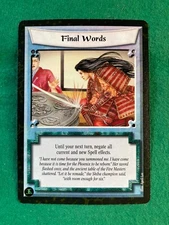 LEGEND OF THE FIVE RINGS, L5R CCG - (FIRE AND SHADOW) SINGLE CARDS