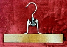 vintage wooden clamp style pants trouser slacks hanger - 14 AVAILABLE