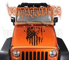 Vinyl Hood Decal For Jeep Wranglergladiator Usa Eagle American Distressed Flag Vinyl Hood Decal For Jeep Wranglergladiator Usa Eagle American Distressed Flag