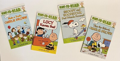 Peanuts Charlie Brown Snoopy Lucy Books *NEW SET OF 4*