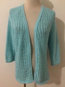 aqua blue cardigan