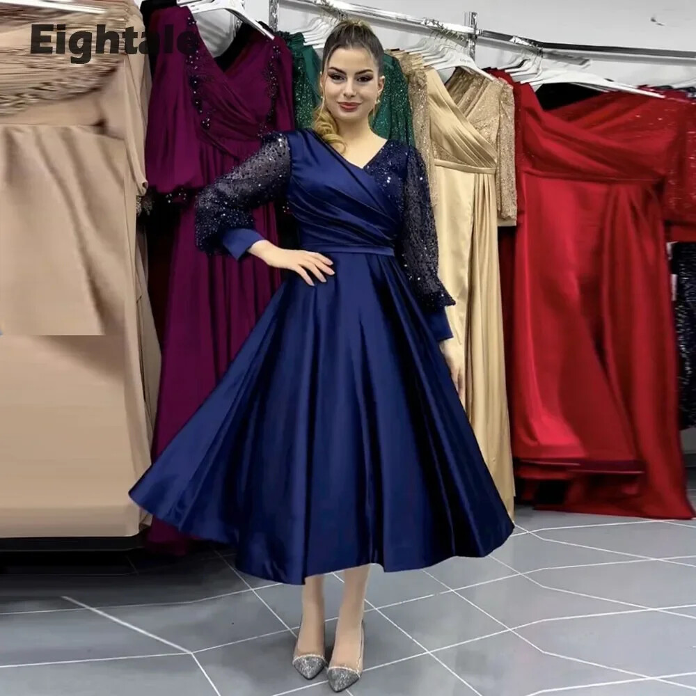green emerald velvet dress Navy Plus Size Wedding Guest Dresses EP00461, 10 main image 1