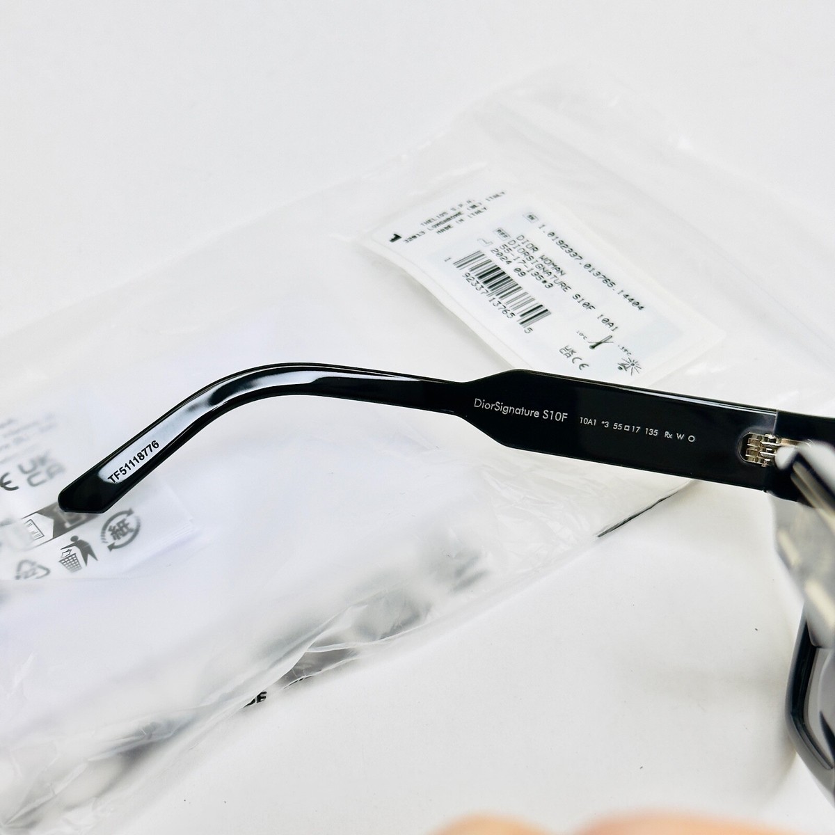 CHRISTIAN DIOR SIGNATURE Black Gold Thin DIORSIGNATURE S10F