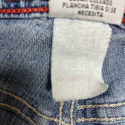 Mossimo Mossissue denim bleu 5 poches recadré femmes juniors taille 7