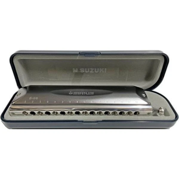 SUZUKI Sirius S-64C Chromatic Harmonica 16 holes 64 sounds Key C Long Stroke JPN - Image 3 of 4