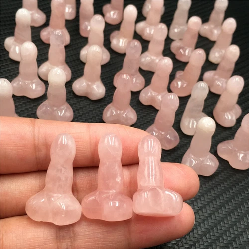 Wholesale Natural mix mini Penis Carved quartz Crystal Massager Wand Healing - Picture 95 of 296