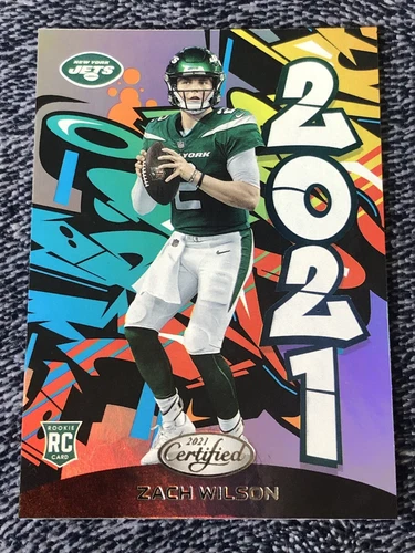 2021 ZACH WILSON CERTIFIED FOOTBALL GRAFFITI RC ROOKIE  #2021-17