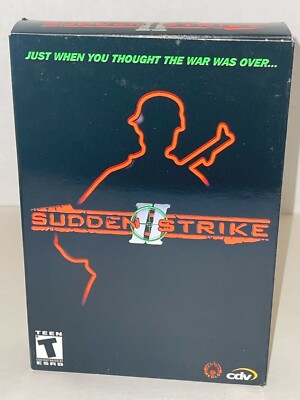 Sudden Strike II 2 (PC, 2002) Sealed NTSC Medium Box Real time RTS NEW 
