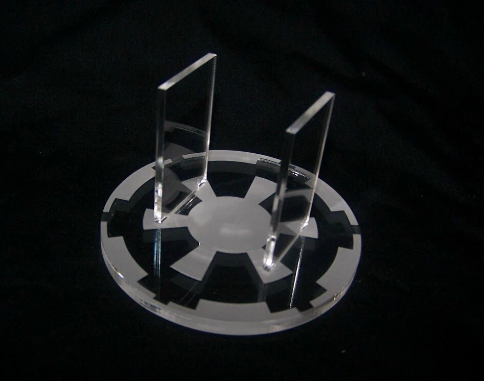 acrylic display stand for the Star Wars Micro Galaxy Darth Vader Tie Fighter - Image 3 of 3