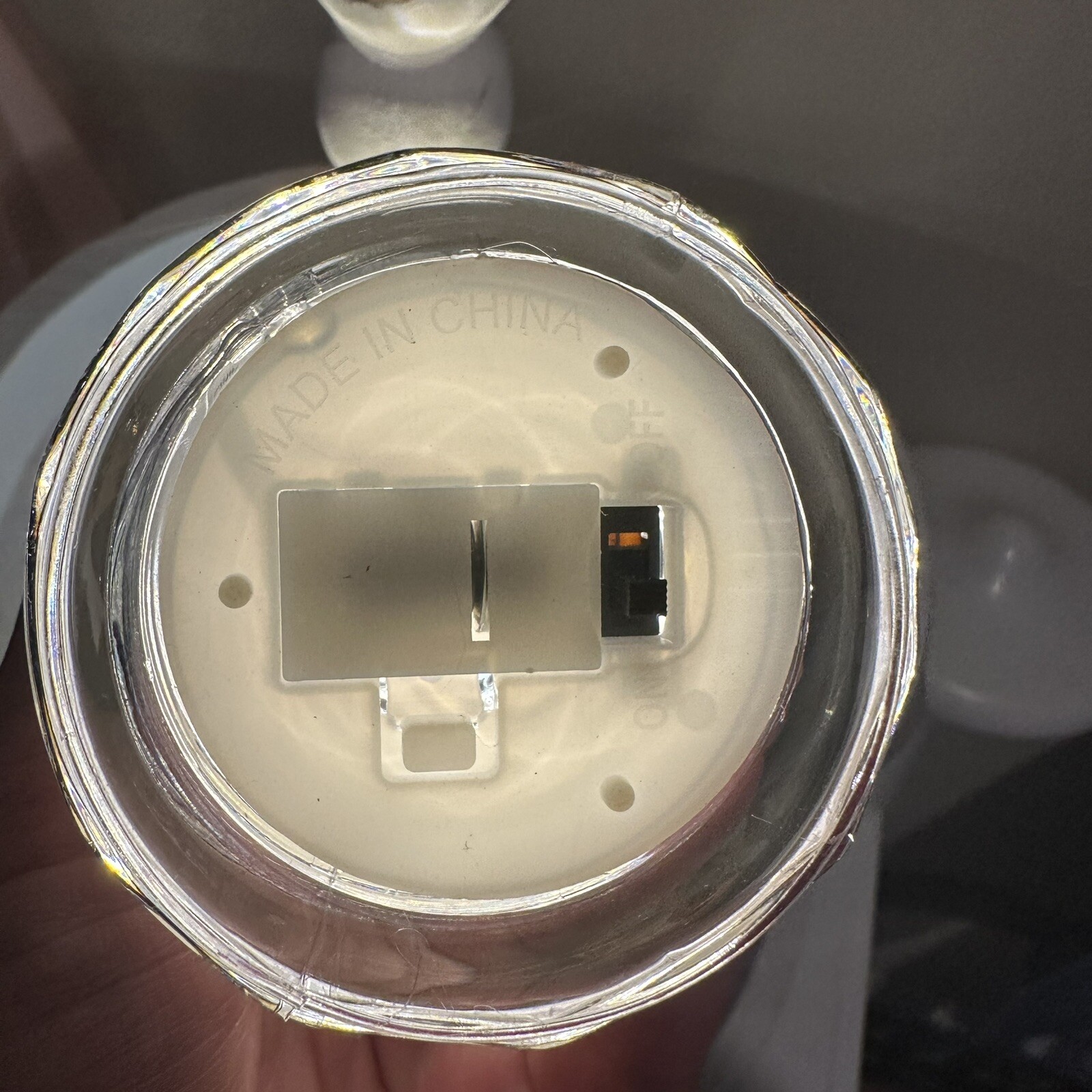 LED Candle Faux Crystal Creative Pillar Lamp Romantic Wedding Clear Battery New