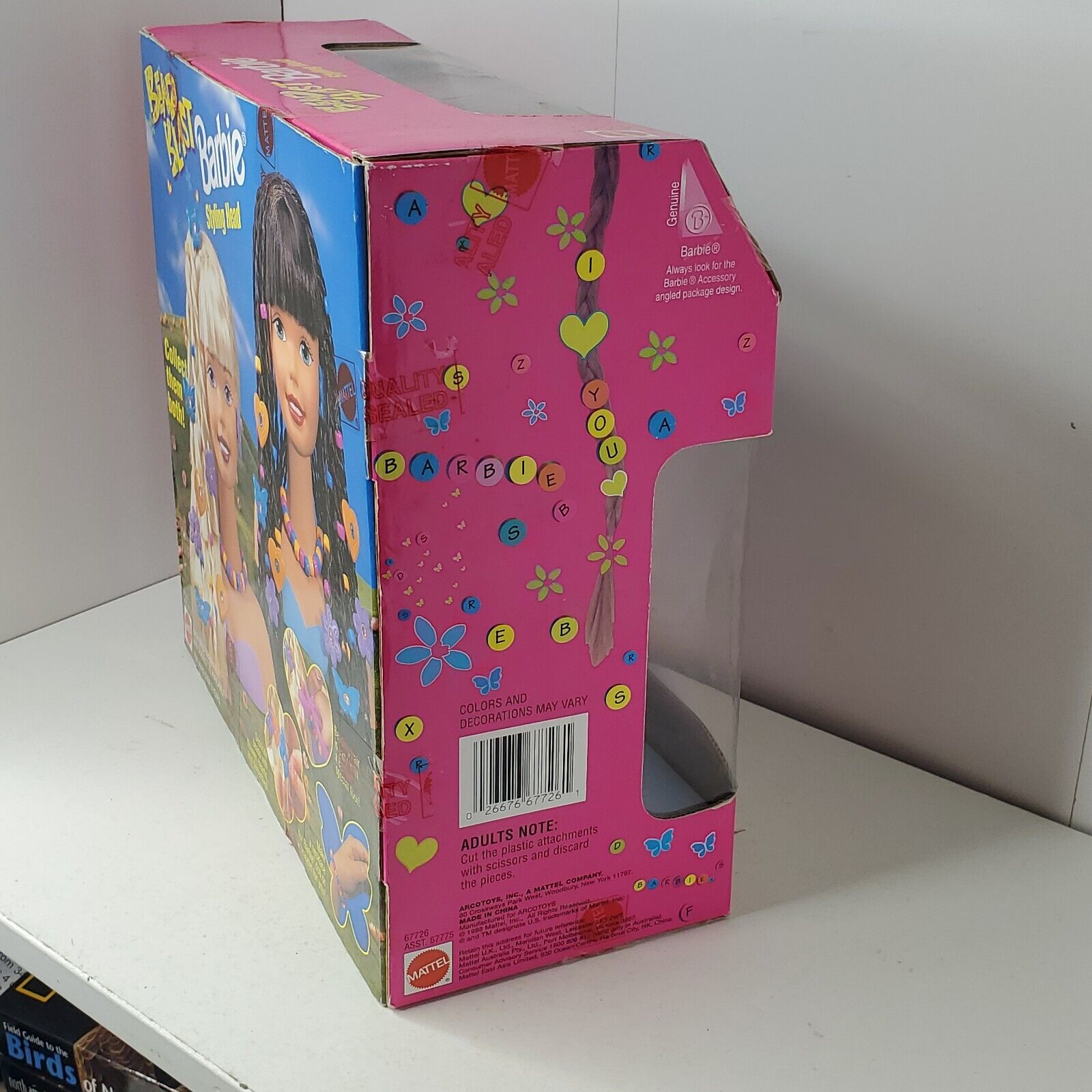 Bead Blast Barbie Styling Head NIB Vintage 1998 Mattel Hair Beads Sealed in Box