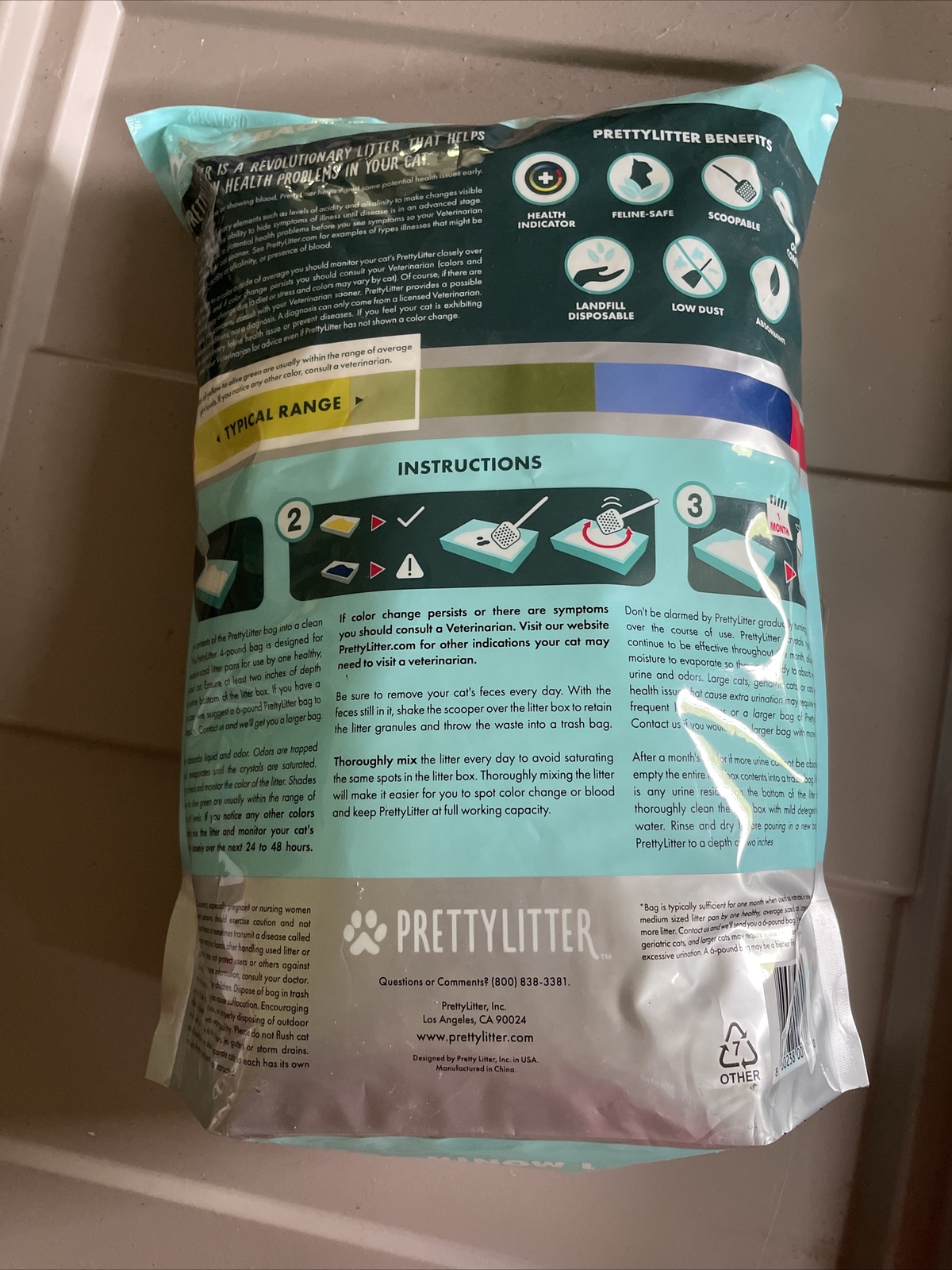 PRETTY LITTER New & Sealed 4 Pound Bag Cat Litter eBay