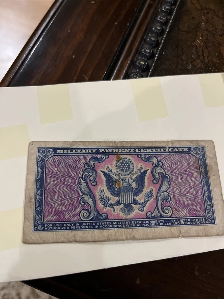 Military Payment Certificate Series 481 5 Cents Korean War Era 1951-54 Unc. #016 - Image 3 of 3