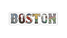 Boston Sticker Decal Sports City