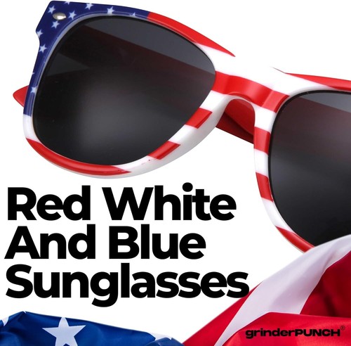 American Flag Print Sunglasses 2-Pack - UV 400 Protection for Patriotic Style - Picture 6 of 11