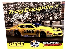 2024 TROY COUGHLIN JR JEG'S IN CAR NHRA PRO STOCK CAMARO DRAG RACING POSTCARD