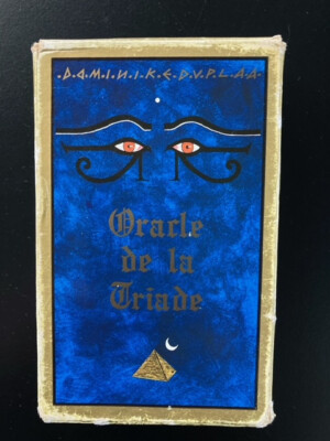 1998 ORACLE OF THE TRIAD DOMINIKE DUPLAA TAROT 57 CARDS DECK USED