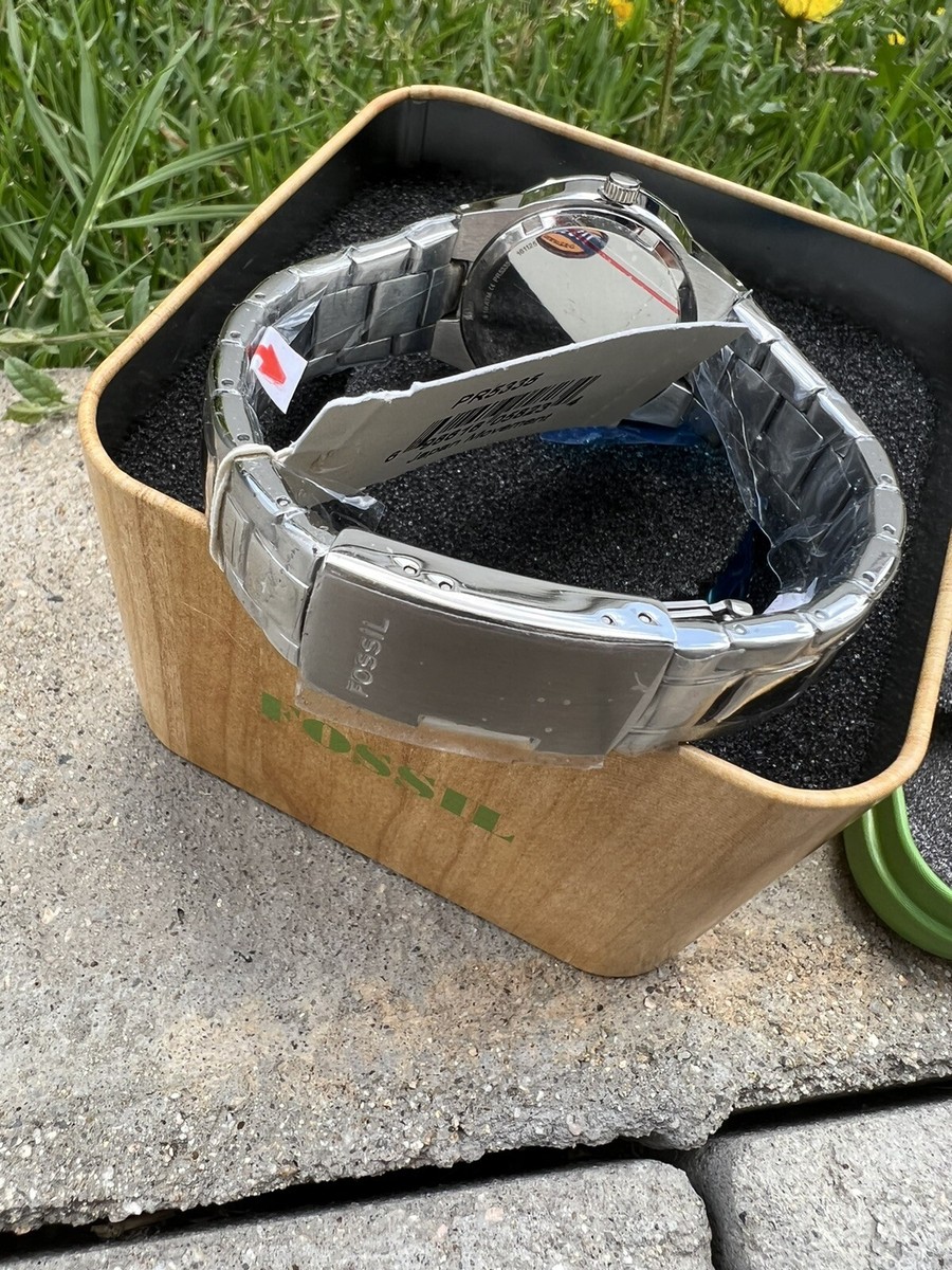 Fossil PR 5335 Silver Watch Swiss Movement Strap Thailand