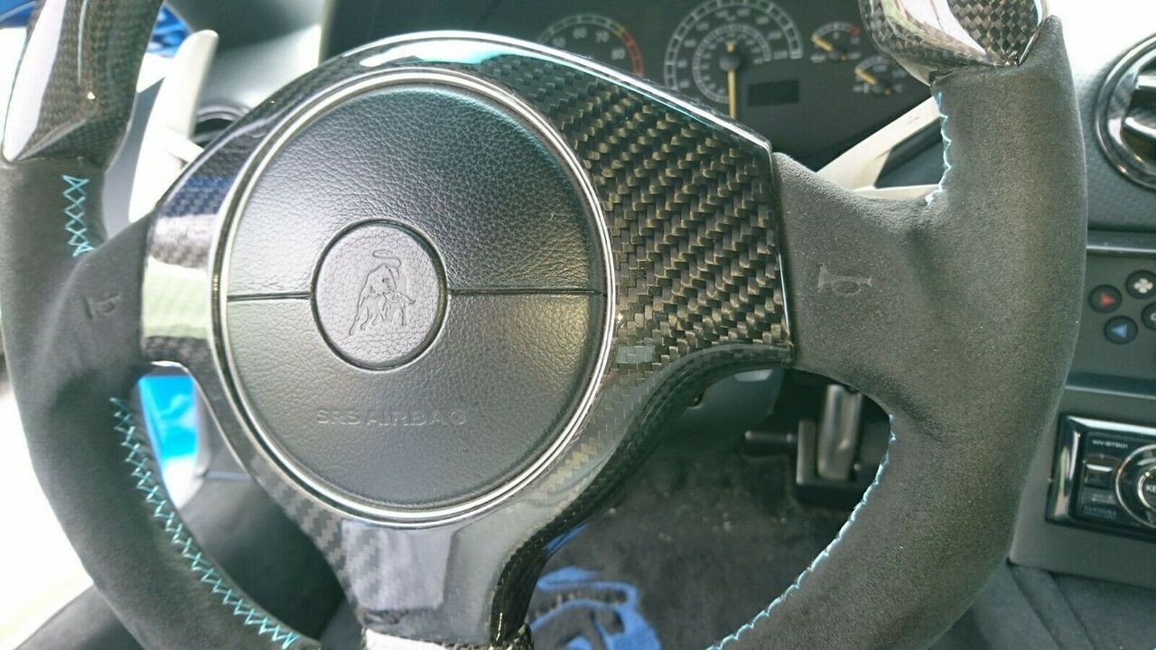Fit Lamborghini Murcielago 01-10 Carbon Fiber Steering Wheel Center Cover