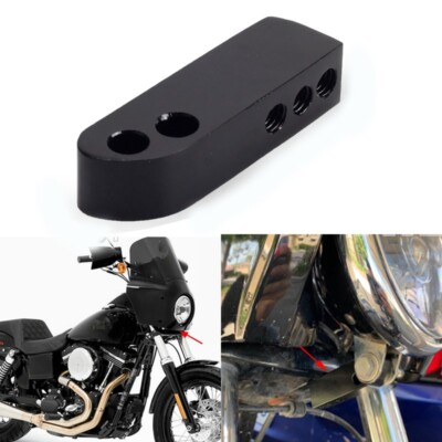 Headlight Mount Extension Block For Harley Dyna Street Bob FXDB FXDC FXDL FXDWG