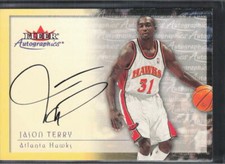 2000-01 Fleer Tradition Jason Terry Autographics Atlanta Hawks Auto