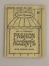 Vintage 1967 Craft House Designer Leaflet Do-it-Yourself Fashion Accents Guide