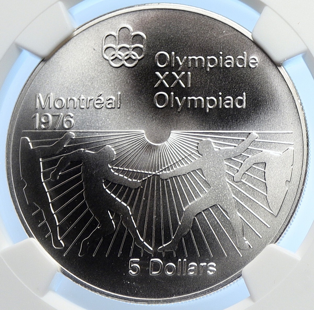 1976 CANADA Elizabeth II Olympics Montreal FENCING BU Silver $5