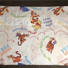 Vintage Disney Winnie the Pooh VALANCE CURTAIN 84" x 15" Tigger Eeyore Piglet