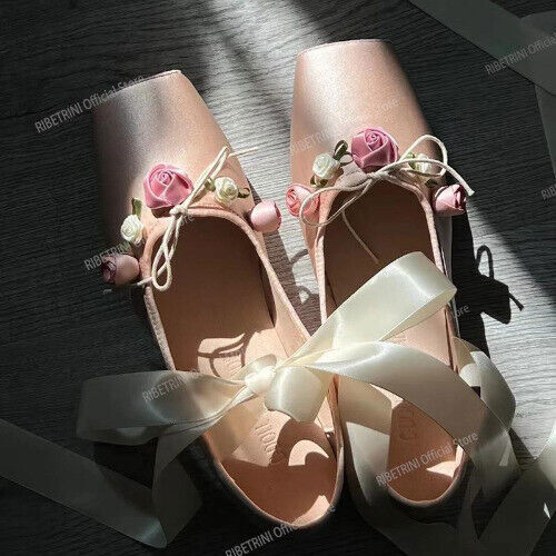 Zapatos de ballet de tacón alto con corbata cuadrada para mujer - Imagen 33 de 34