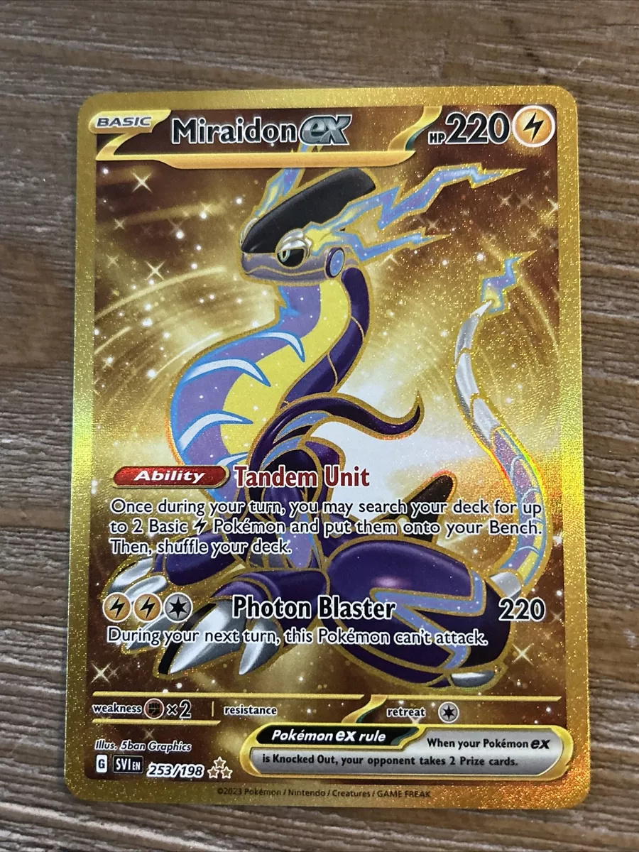 Pokemon - Miraidon EX - 253/198 - Scarlet & Violet - Hyper Rare