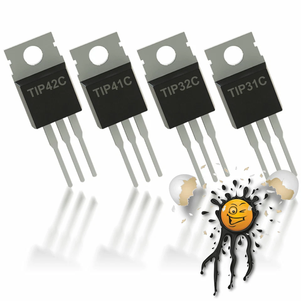 2 Stück TIP31C TIP41C NPN TIP32C TIP42C PNP Bipolar Power Transistor TO-220