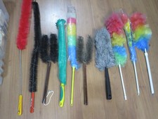 lotto stock collezione SPOLVERINO togliere POLVERE SCOVOLINO bottiglie damigiane