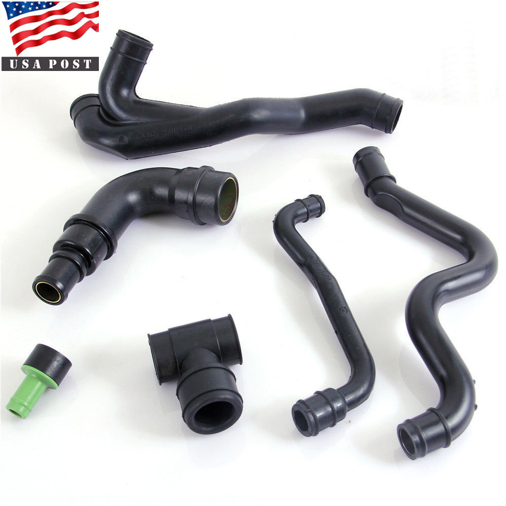 Engine Crankcase Breather Hose Kit For VW Golf Jetta MK4 Audi TT 1.8T
