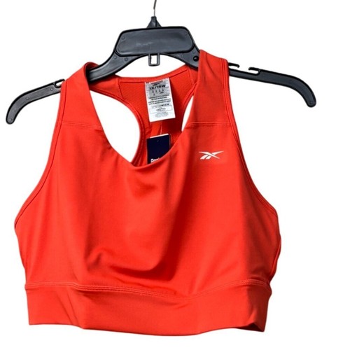 Sujetador deportivo Reebok Running Essentials para mujer (talla grande) en rojo dinámico, 1X - Imagen 3 de 10