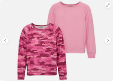 Lucky Brand Youth 2-Piece Long Sleeve Knit Tops Set CAMO PINKS M 10/12 NWT