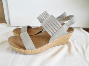 skechers luxe foam wedge sandals