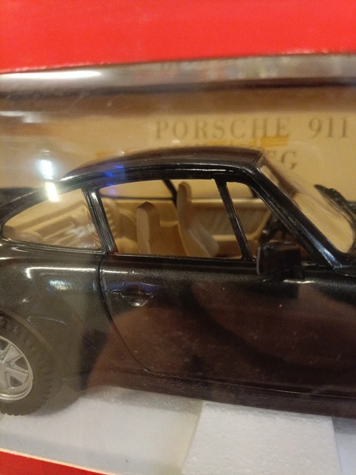 Porsche 911 black Scala 1:16 Made in Italy Polistil Made in Italy Die-Cast Metal - Immagine 3 di 4